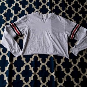 John Galt Brandy Melville Long Sleeve Crop Tee